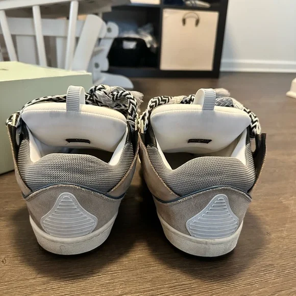 Lanvin Curb Sneakers Grey/Black & White